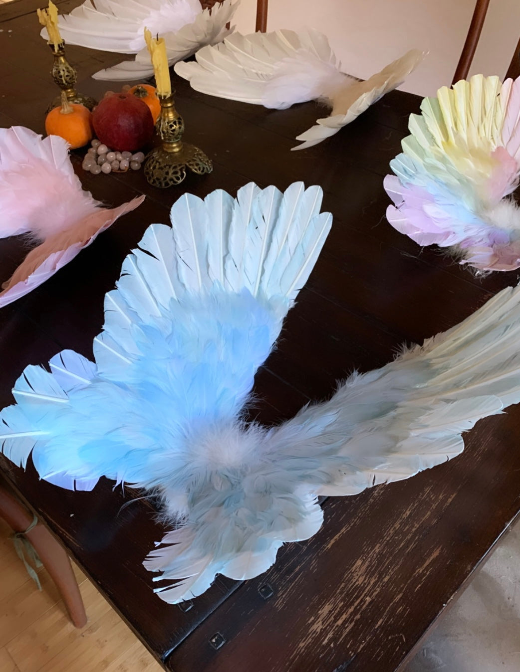 Designer Made Floating Wings in Baby Blue