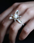 Hyacinth Pearl Open Ring