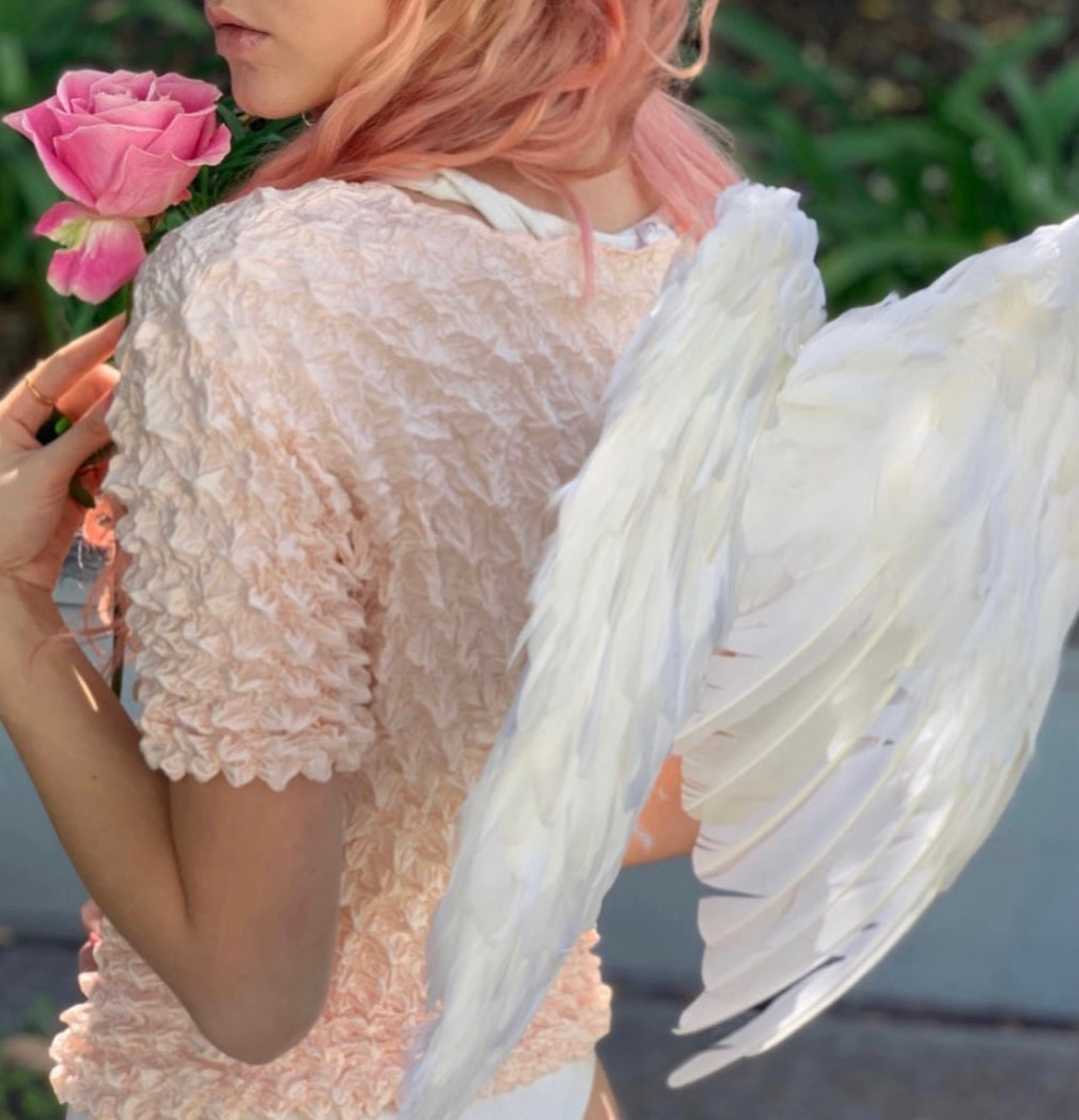 Designer Made Floating Wings in Gold