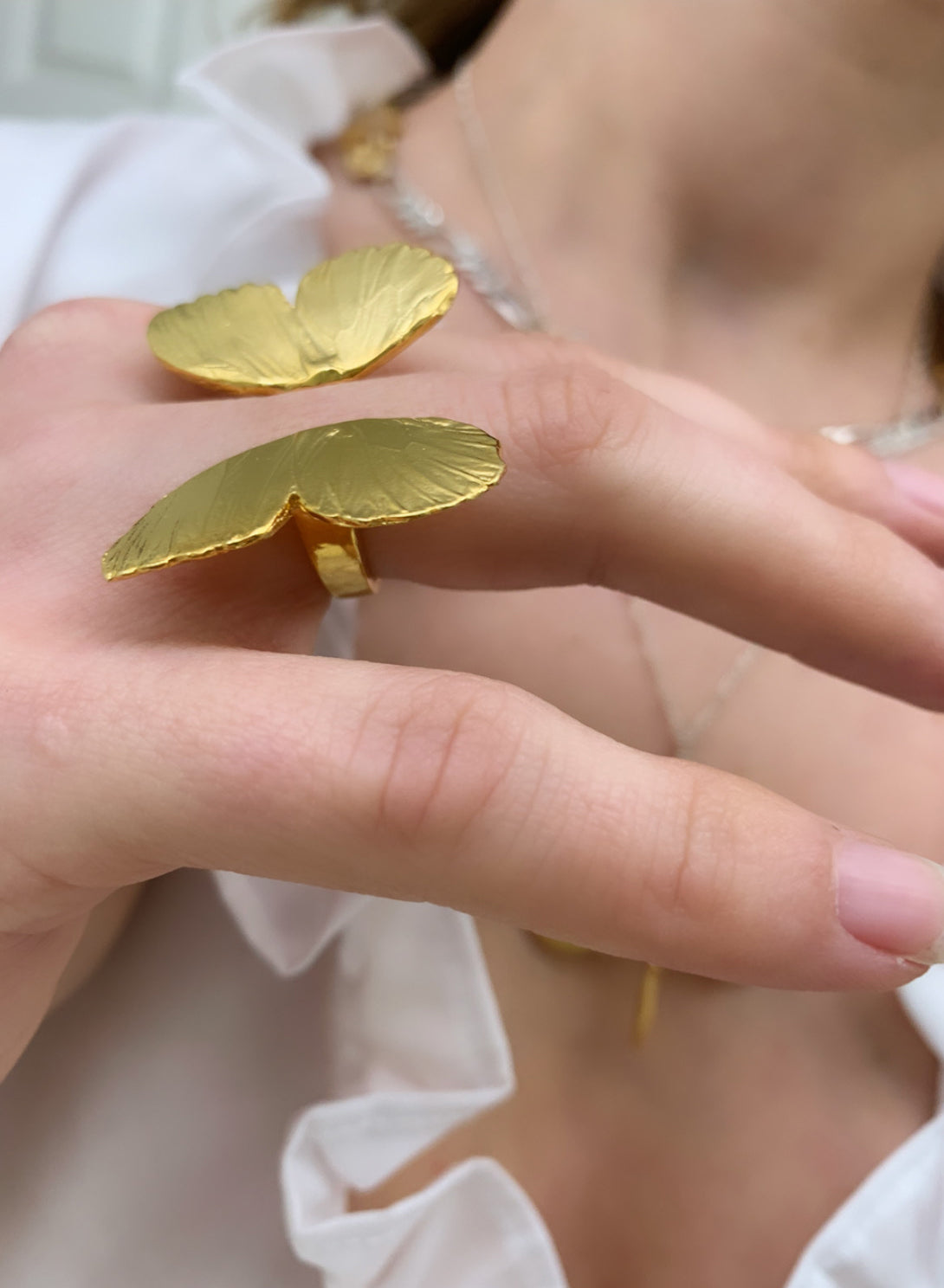 Open Butterfly ring