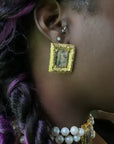 Venus Baroque Frame Earrings