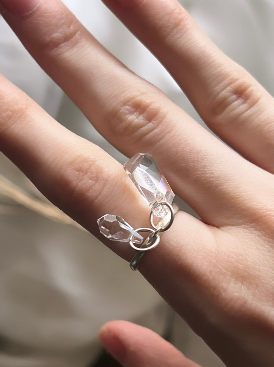 14K White Gold Vintage Diamond Encrusted Engagement Ring - 39911588