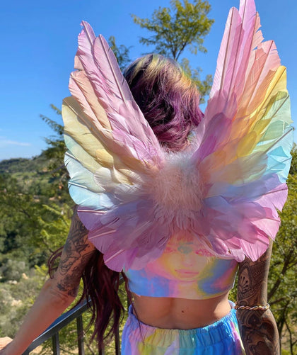 Pastel Rainbow Butterfly Ears top /Custom