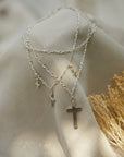 Archangel Layered Cross Bracelet