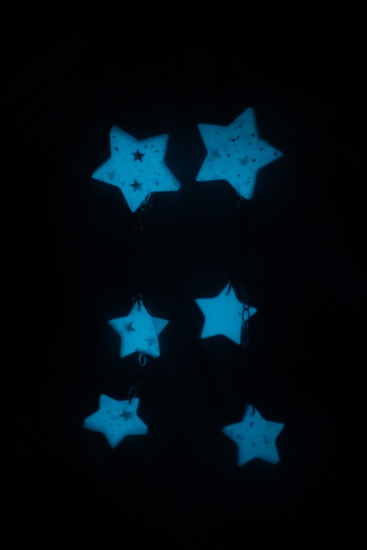Glow Star Hanging Studs Earrings