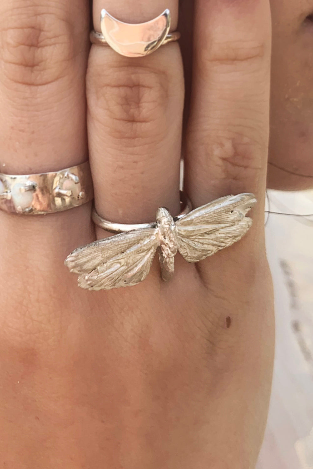Tiny Cicada Ring