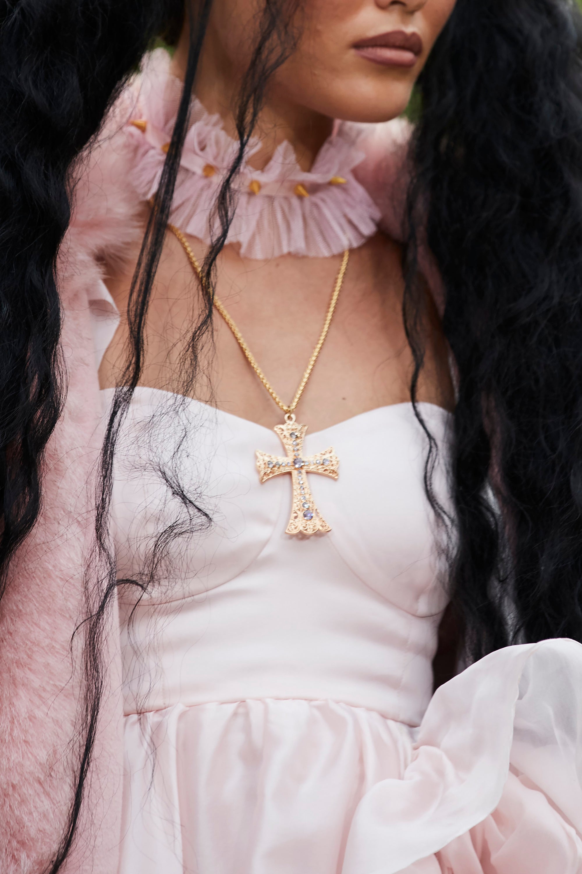 Holier Than Thou Cross Necklace