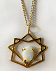 Opal Eight Point Star Necklace