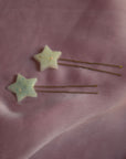 Glow Star Hair Pins Small